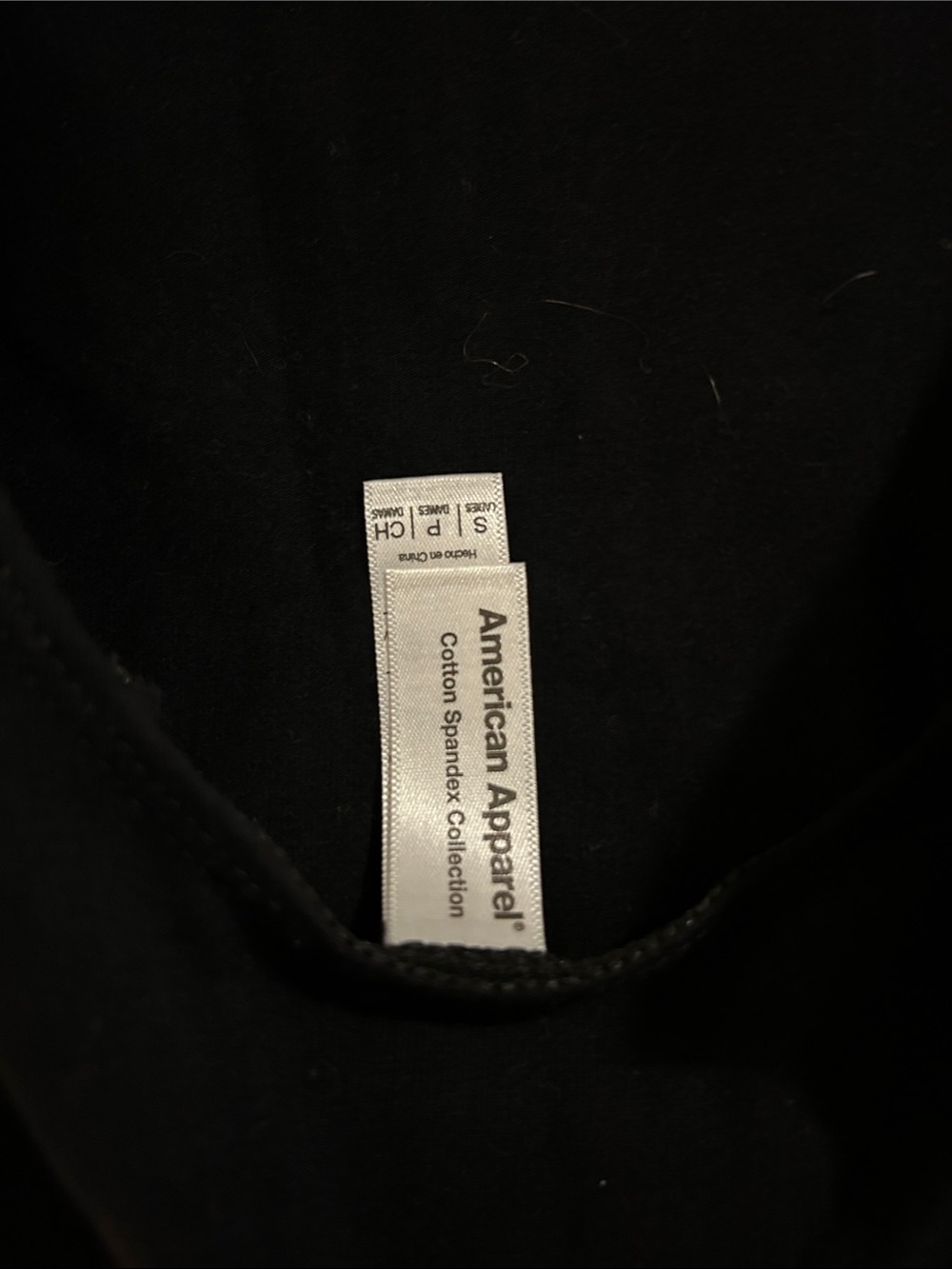 American Apparel Black Open Back Bodysuit - Picture 2 of 5